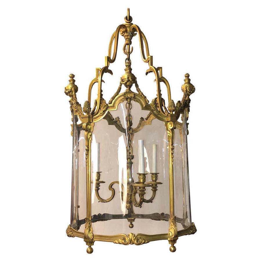 Louis XVI Bronze Hall Lantern