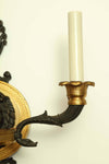 Pair of French Empire gilt bronze Sconces