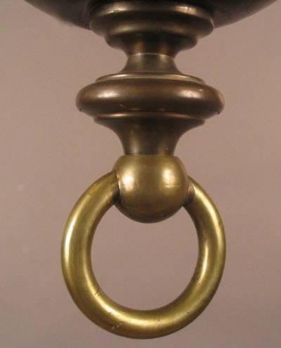 Early Brass Fifteen-Arm Chandelier