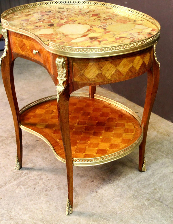 Louis XV Shaped Side Table - georgenantiques