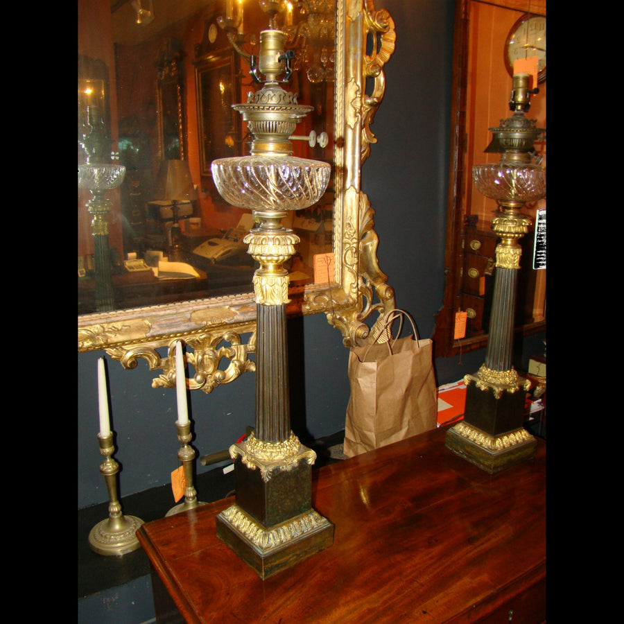Pair of French Empire Table Lamps, 19th c.