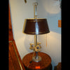 French Silvered Bronze Bouillotte Lamp