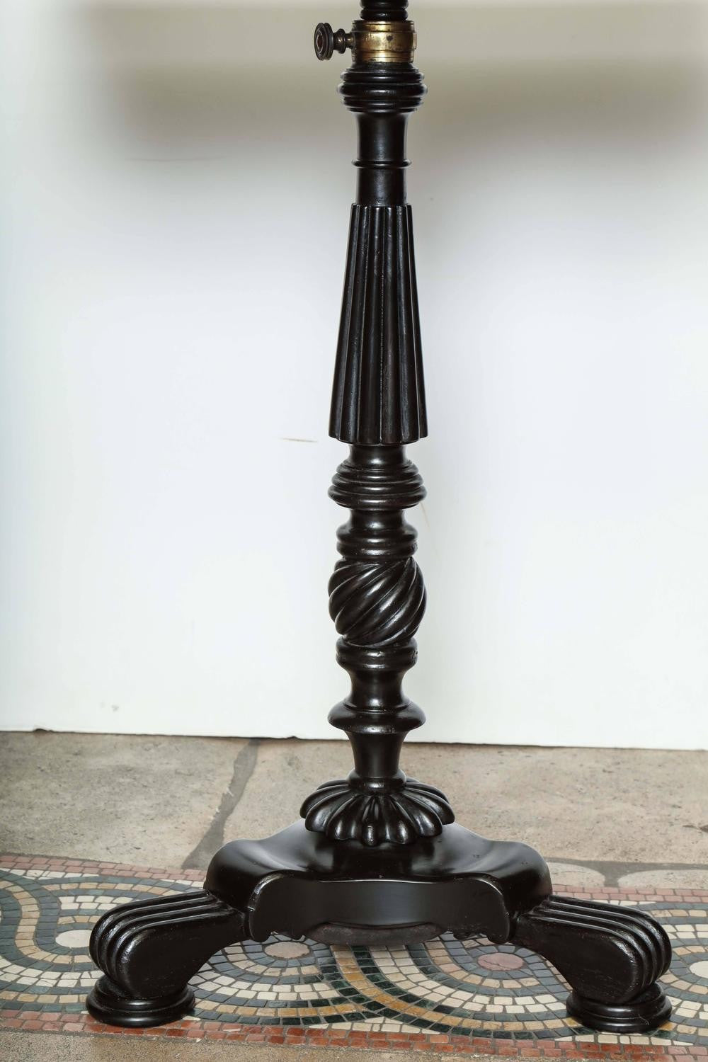 Regency Penwork Pedestal Base Table