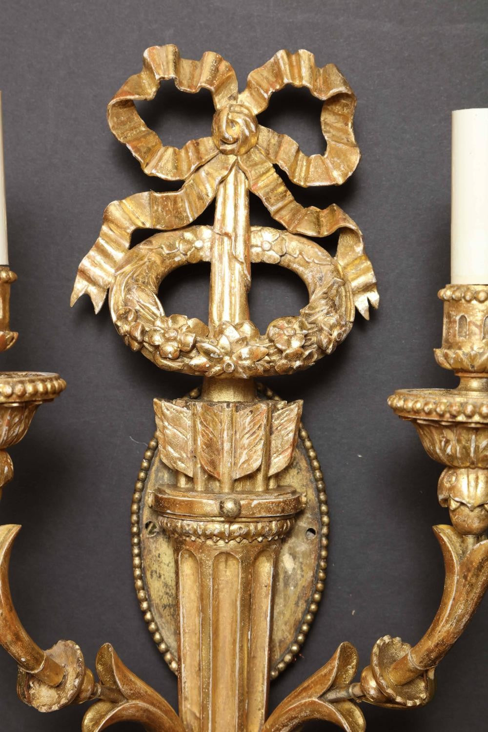 Fine Carved Giltwood Sconces