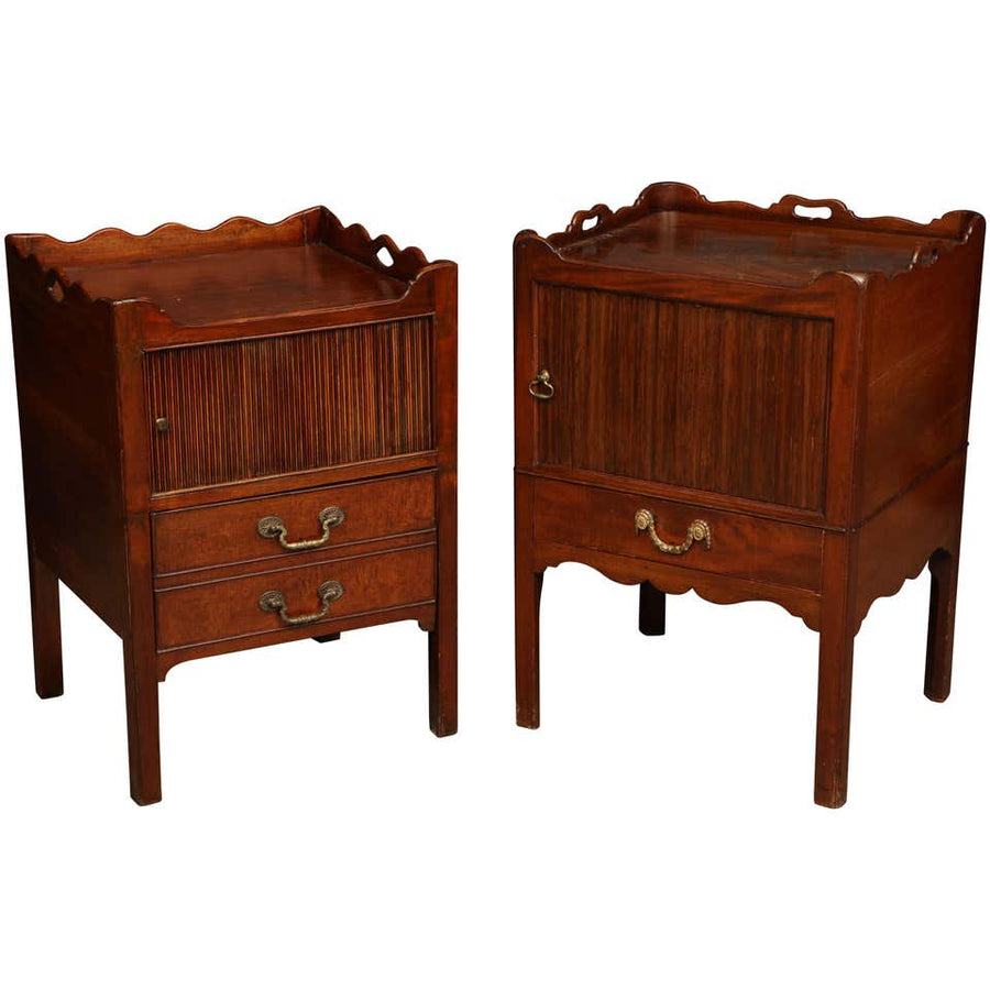 Near Pair of George III Bedside Commodes
