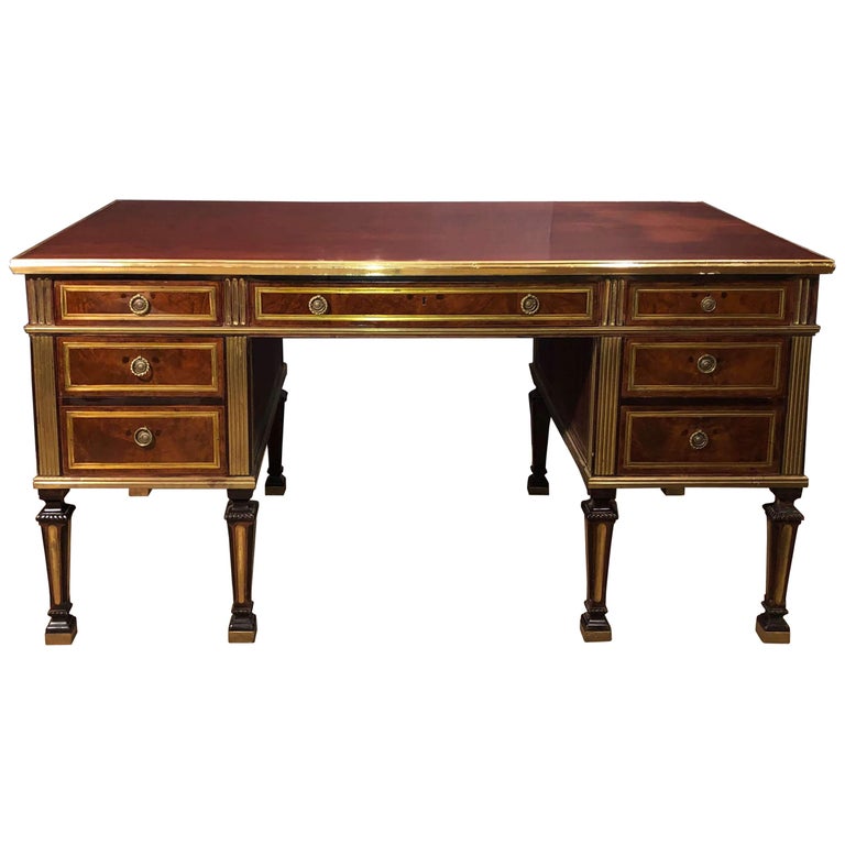 Russian Neoclassic Mahogany Desk