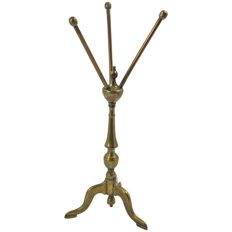 Queen Anne Brass Wig Stand