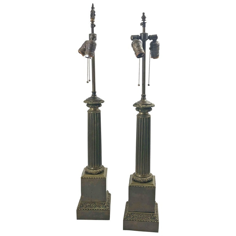 Pair of Empire Lamps