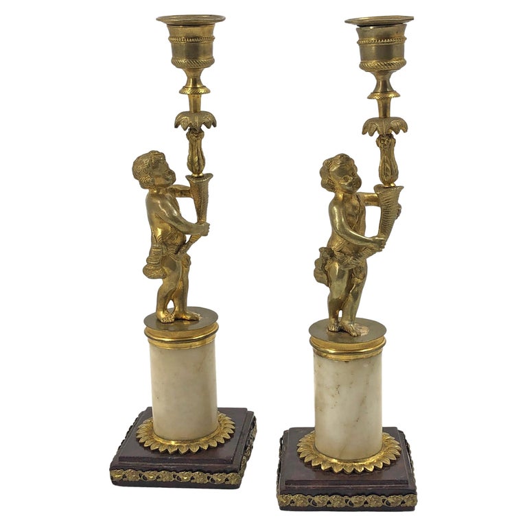 Pair of French Louis XVI Candlesticks
