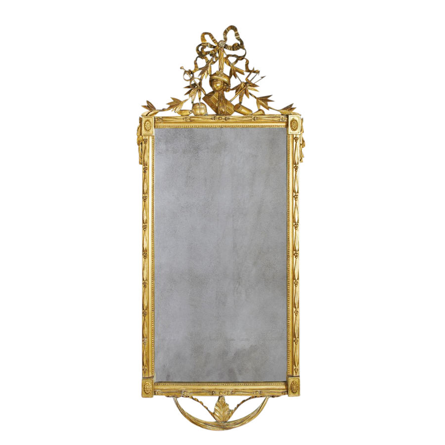 Louis XVI Carved Gilt Wood Mirror