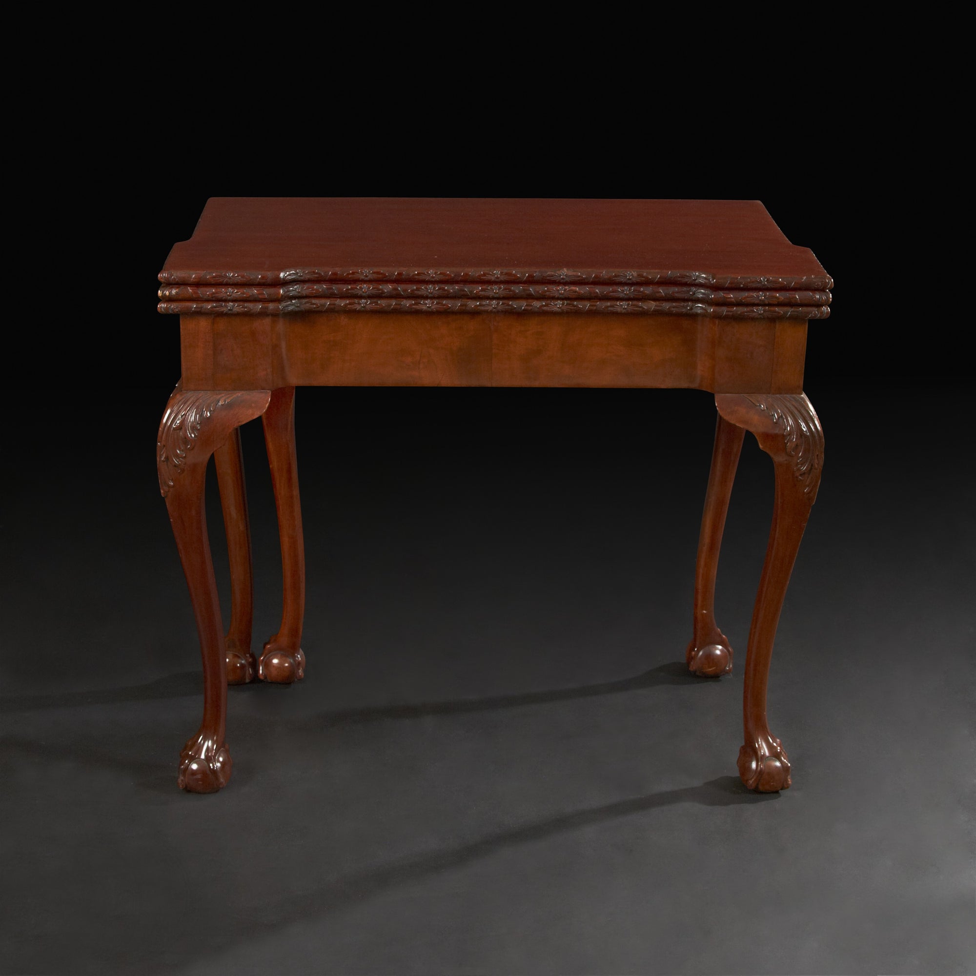 A Rare George II Mahogany Triple Top Games Table