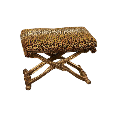 Louis XV Style Carved Gilt Wood Stool