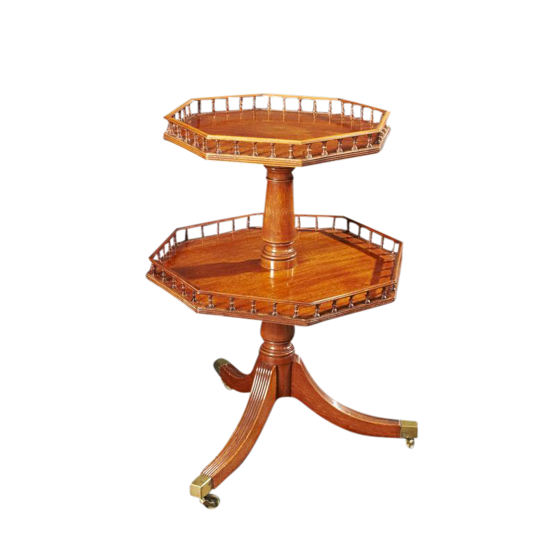 Regency Two Tier Mahogany Dumbwaiter