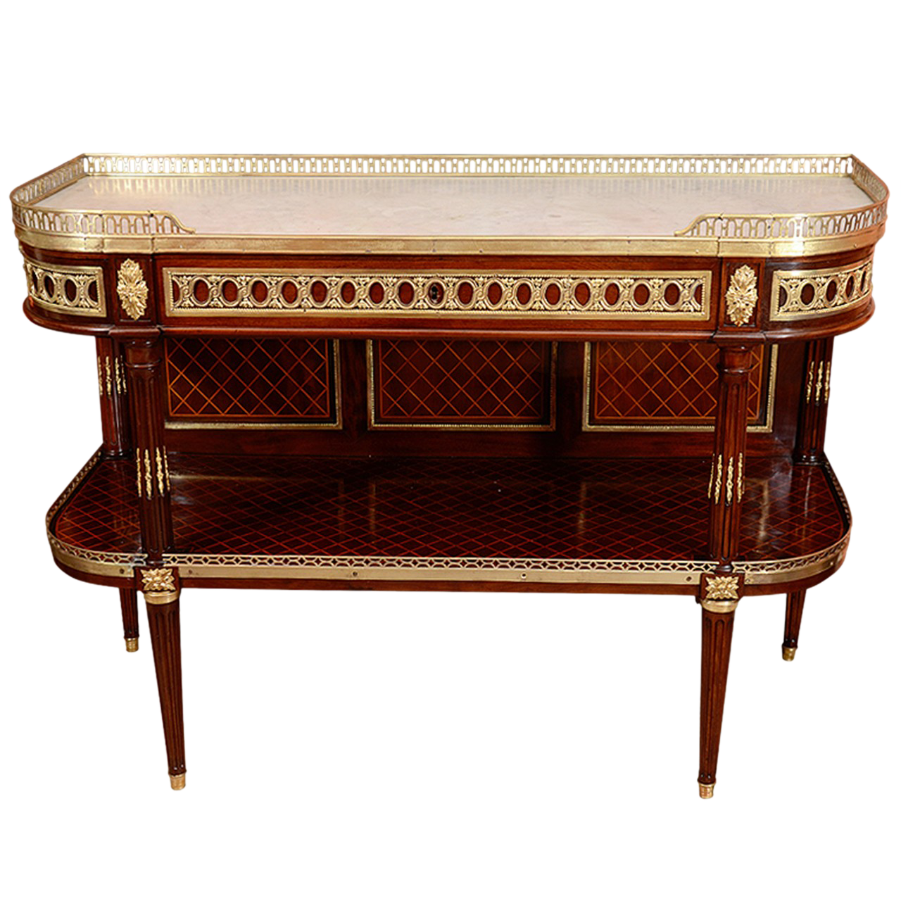 Fine Louis XVI Mahogany Console Desserté