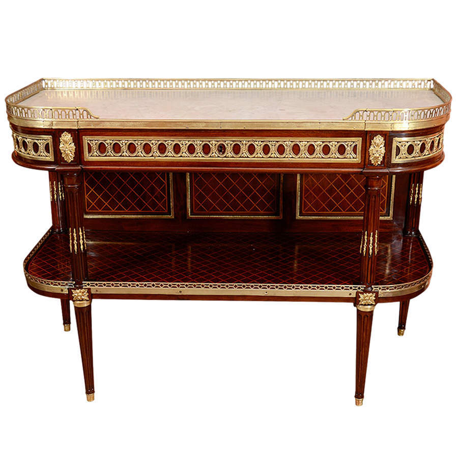 Fine Louis XVI Mahogany Console Desserté
