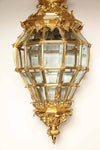 French Gilt Bronze Hall Lantern