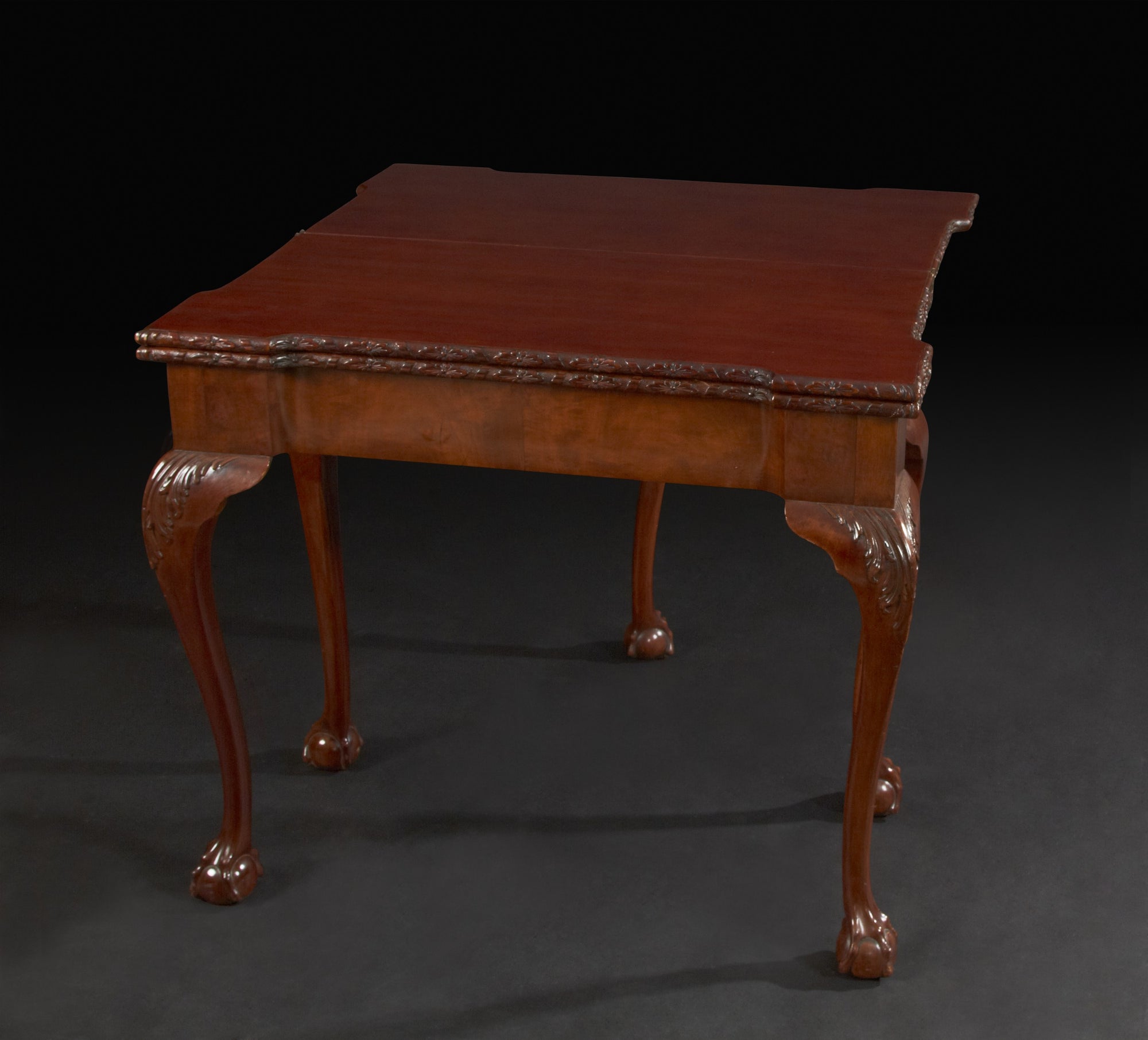 A Rare George II Mahogany Triple Top Games Table