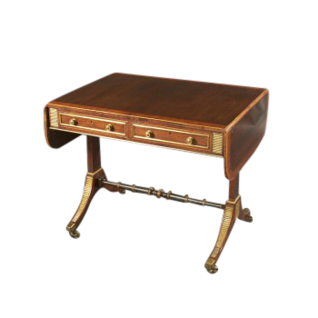 Regency Brass Mounted Sofa Table by John McLean