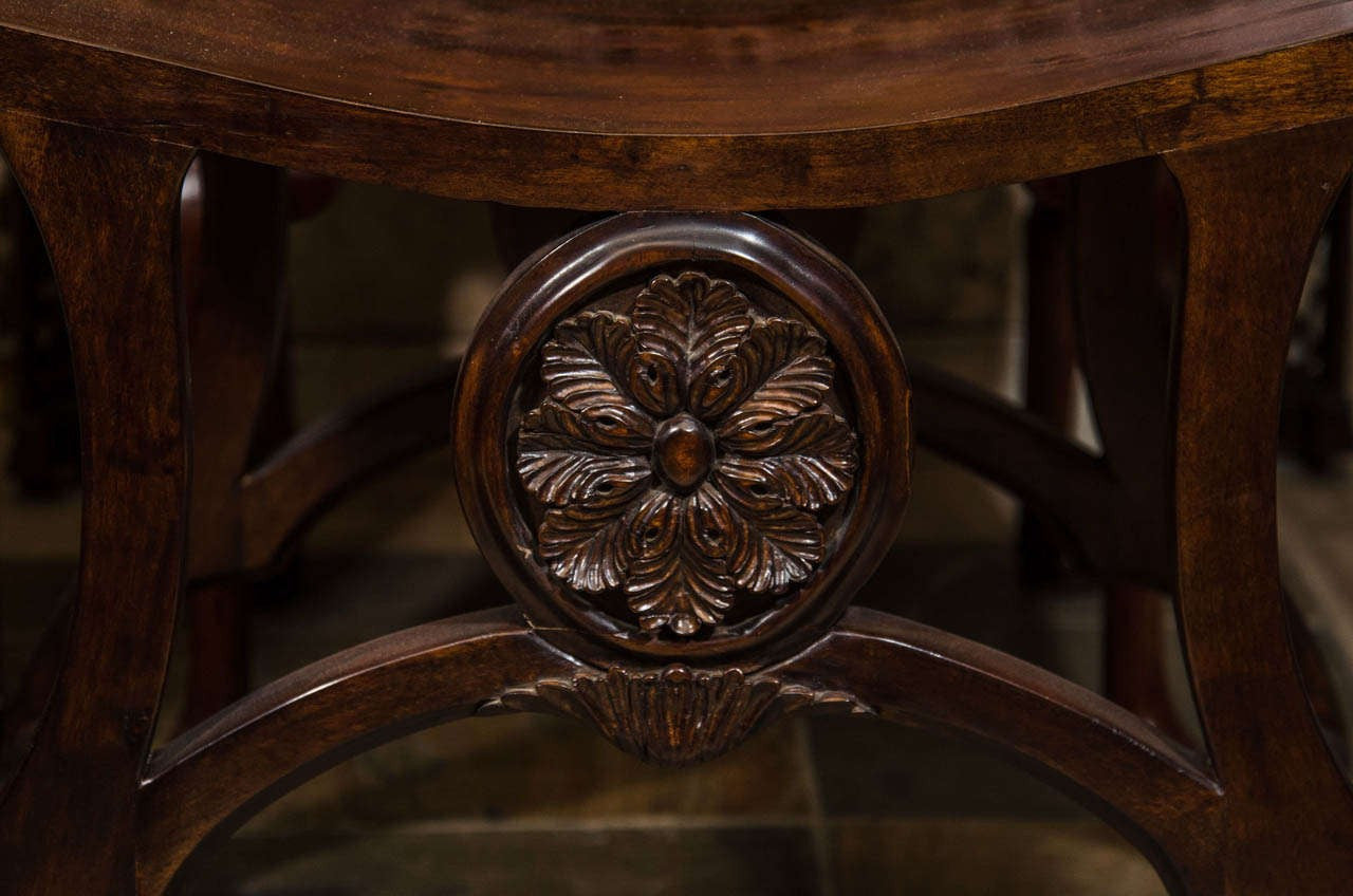 Chippendale Style Saddle Seat Stool