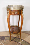 Louis XV Oval Marquetry Side Table