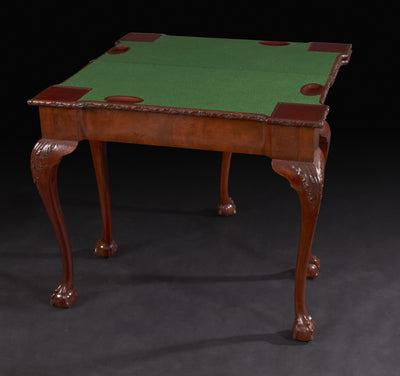 A Rare George II Mahogany Triple Top Games Table