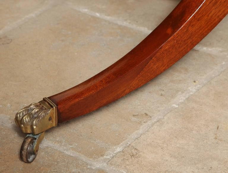 Regency Mahogany Circular Center or Dining Table