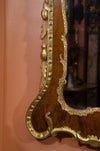 George II Walnut and Gilt Mirror