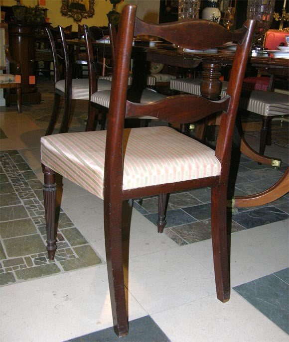 Set of 8 Regency Mahogany Dining Chairs