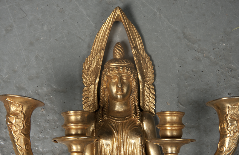 Pair of Empire Four-Light Sconces