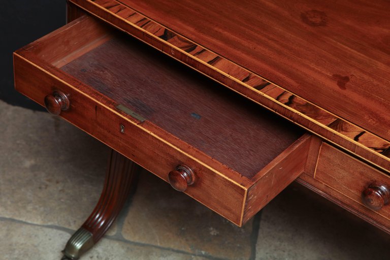 Regency Curule Form Writing Table