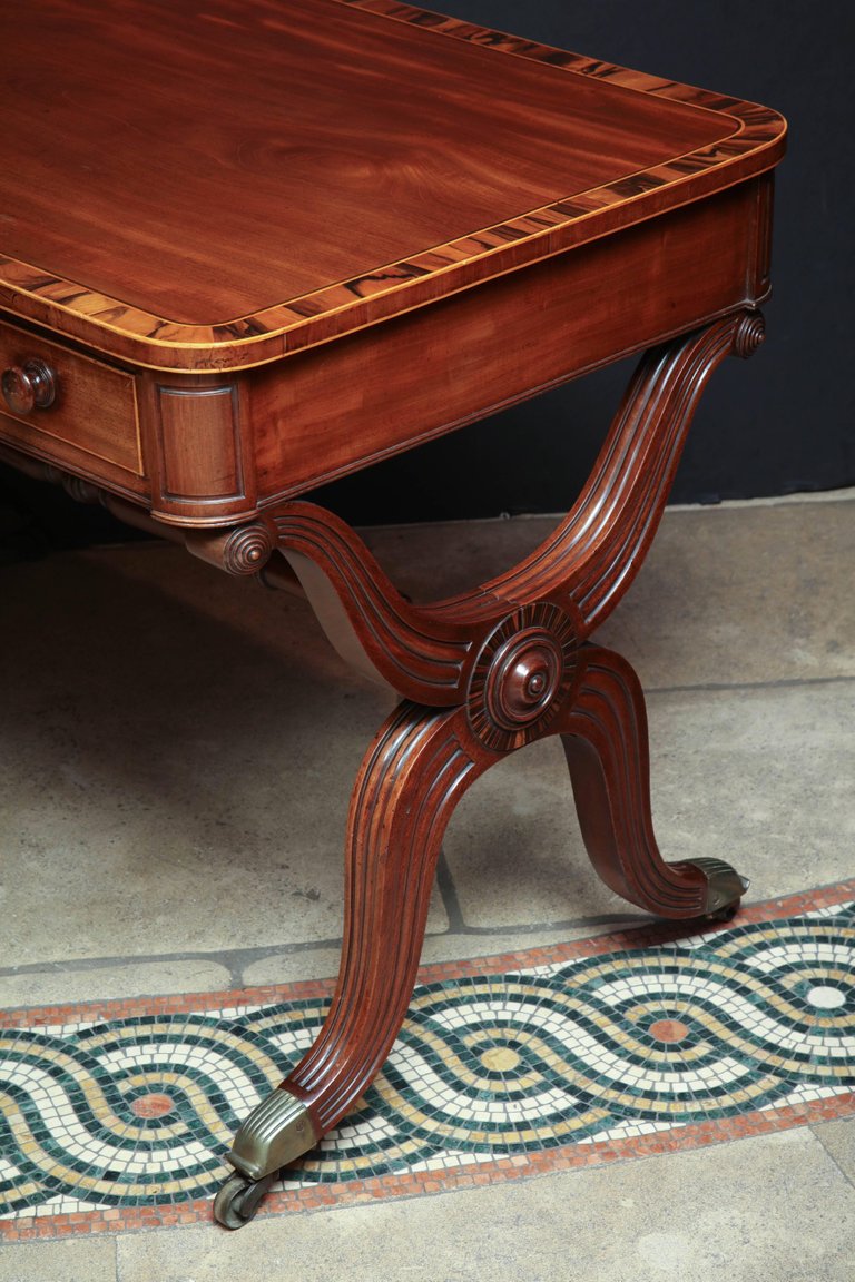 Regency Curule Form Writing Table