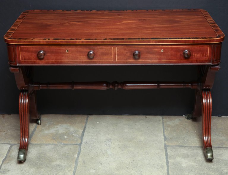 Regency Curule Form Writing Table