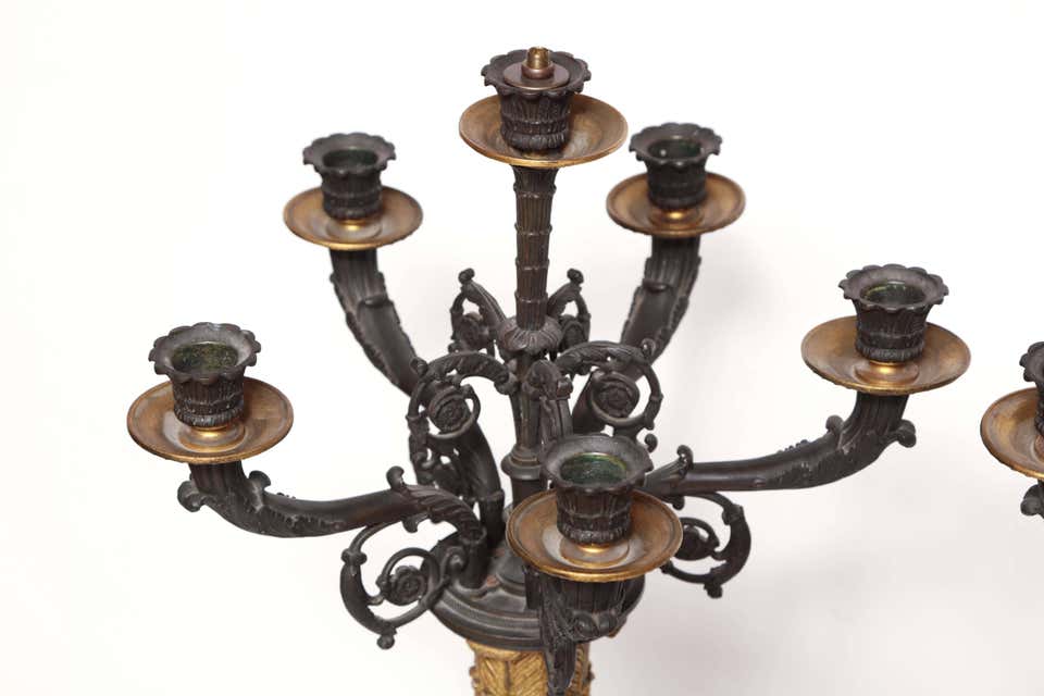 Pair of French Tall Candelabra