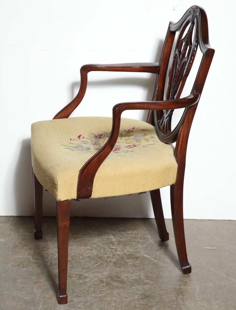 Set of 12 Hepplewhite Dining Chairs