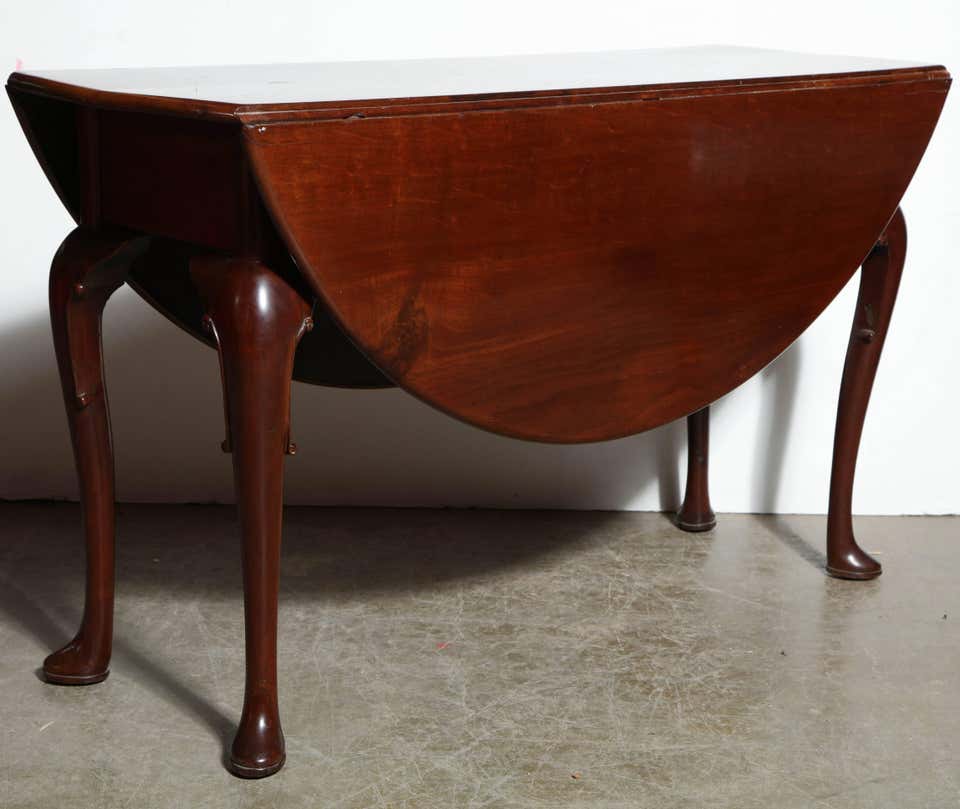 English Queen Anne Drop-Leaf Table