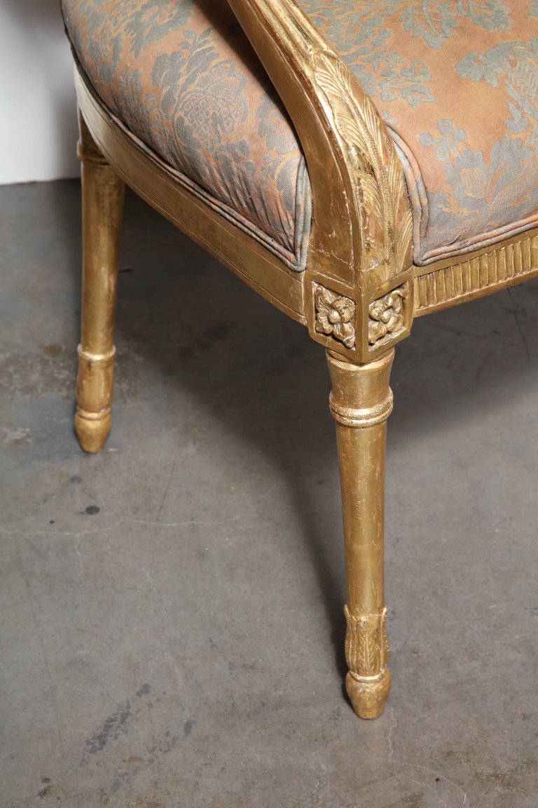 Pair of George III Giltwood Armchairs