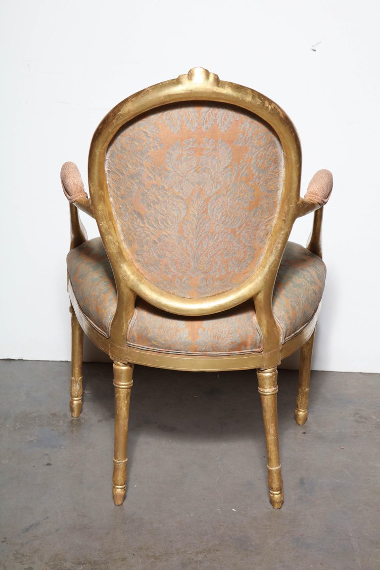 Pair of George III Giltwood Armchairs