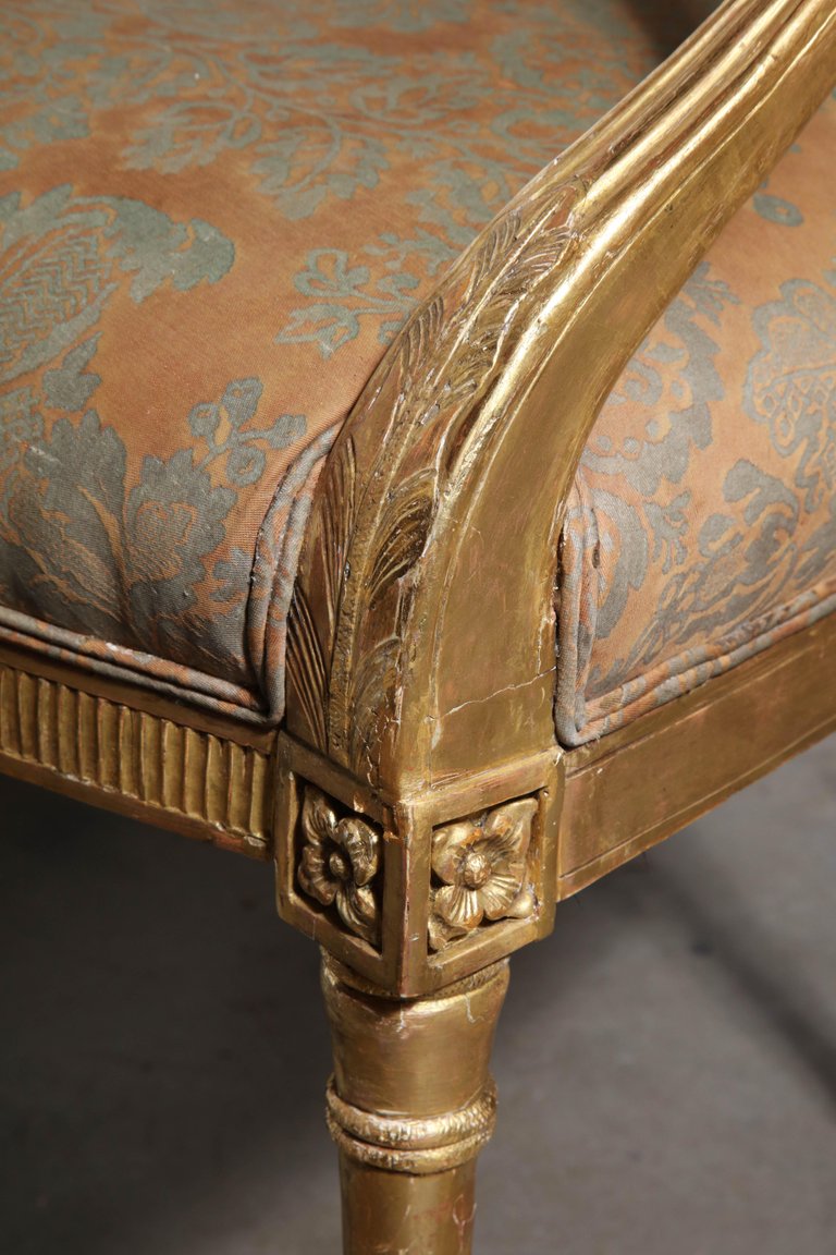 Pair of George III Giltwood Armchairs