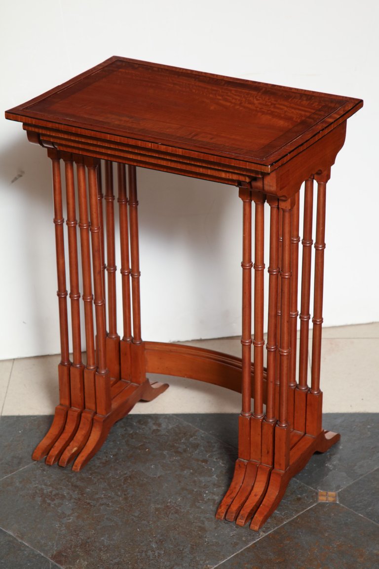 Regency Satinwood Nesting Tables