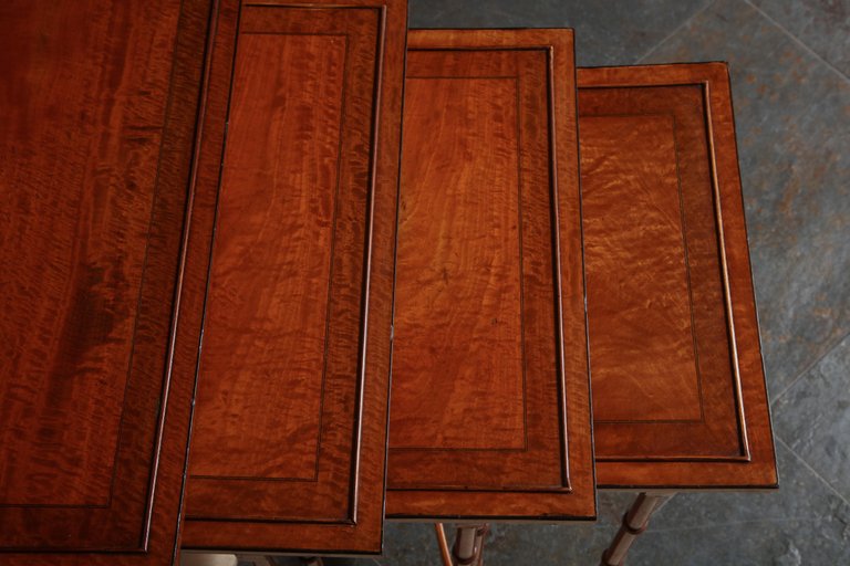 Regency Satinwood Nesting Tables