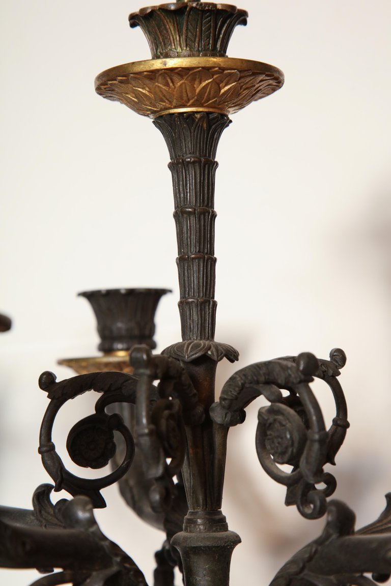 Pair of French Empire Candelabra