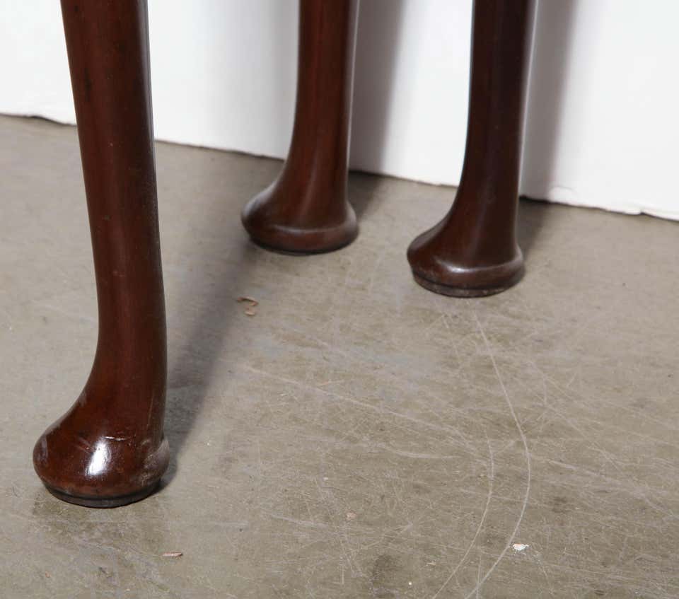 Queen Anne Mahogany Triple Top Card Table