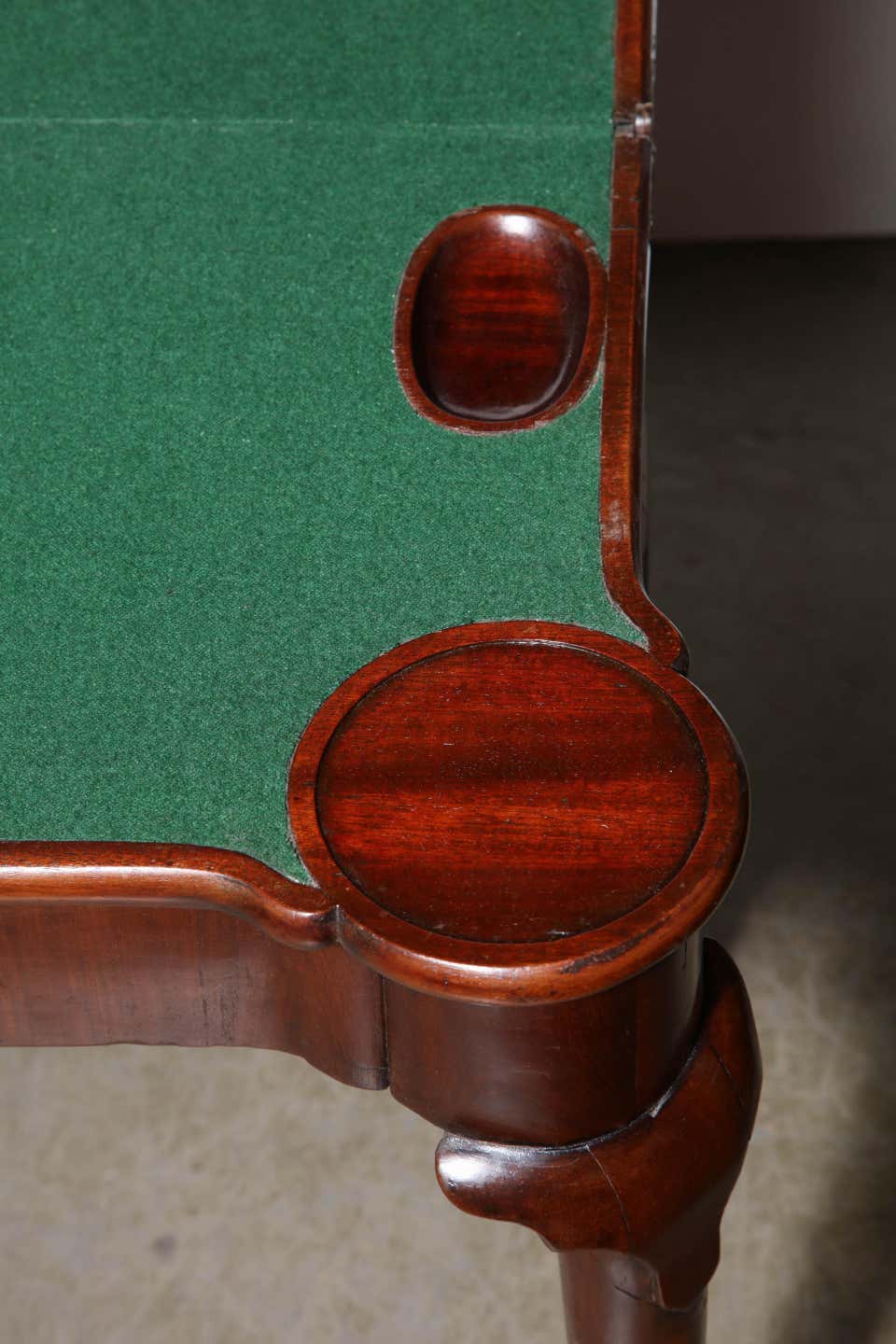 Queen Anne Mahogany Triple Top Card Table