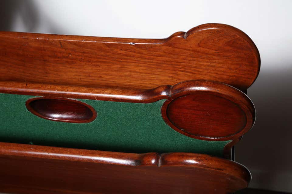 Queen Anne Mahogany Triple Top Card Table