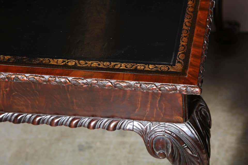 George II mahogany Ball and Claw Foot Card Table