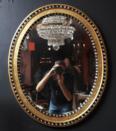 Irish George III Oval Mirror