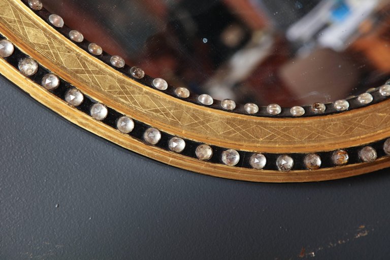 Irish George III Oval Mirror