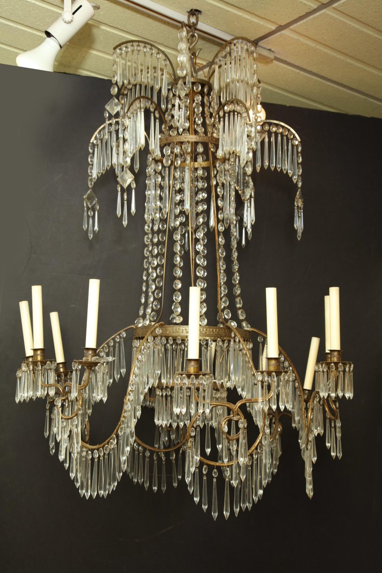 Swedish Neoclassic Chandelier