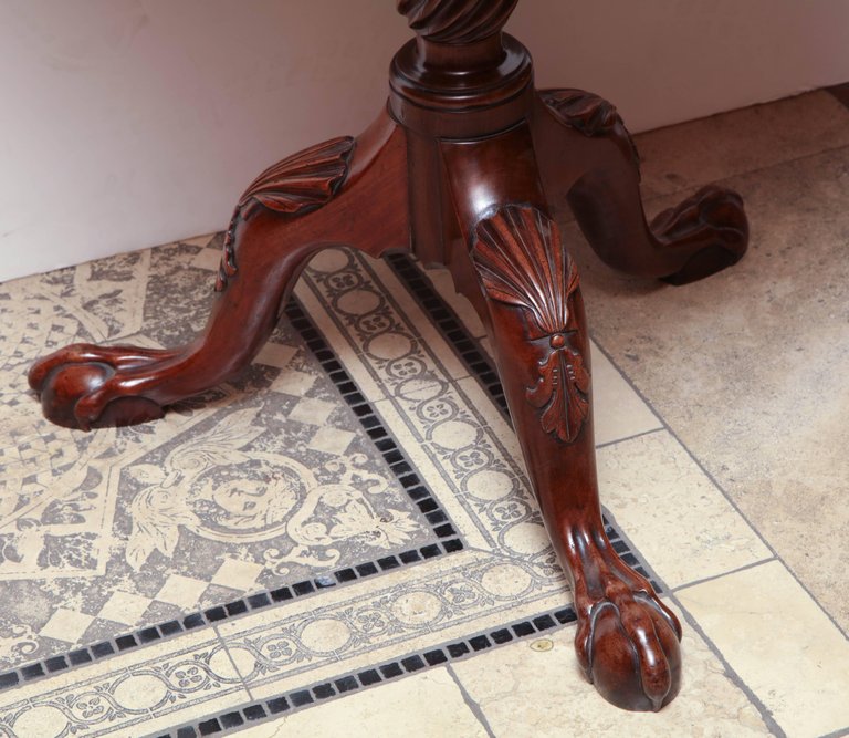 Rare George II Mahogany Tilt-Top Wine Table