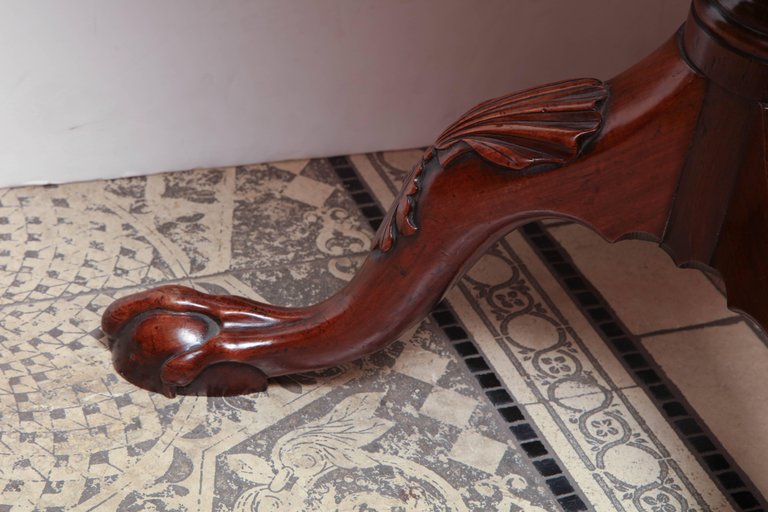 Rare George II Mahogany Tilt-Top Wine Table